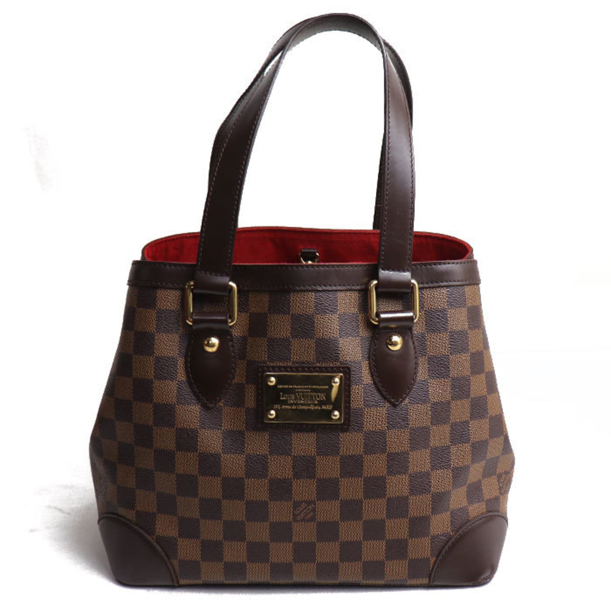 LOUIS VUITTON Louis Vuitton Hampstead PM Handbag Damier Brown N51205 CA0180 Women's