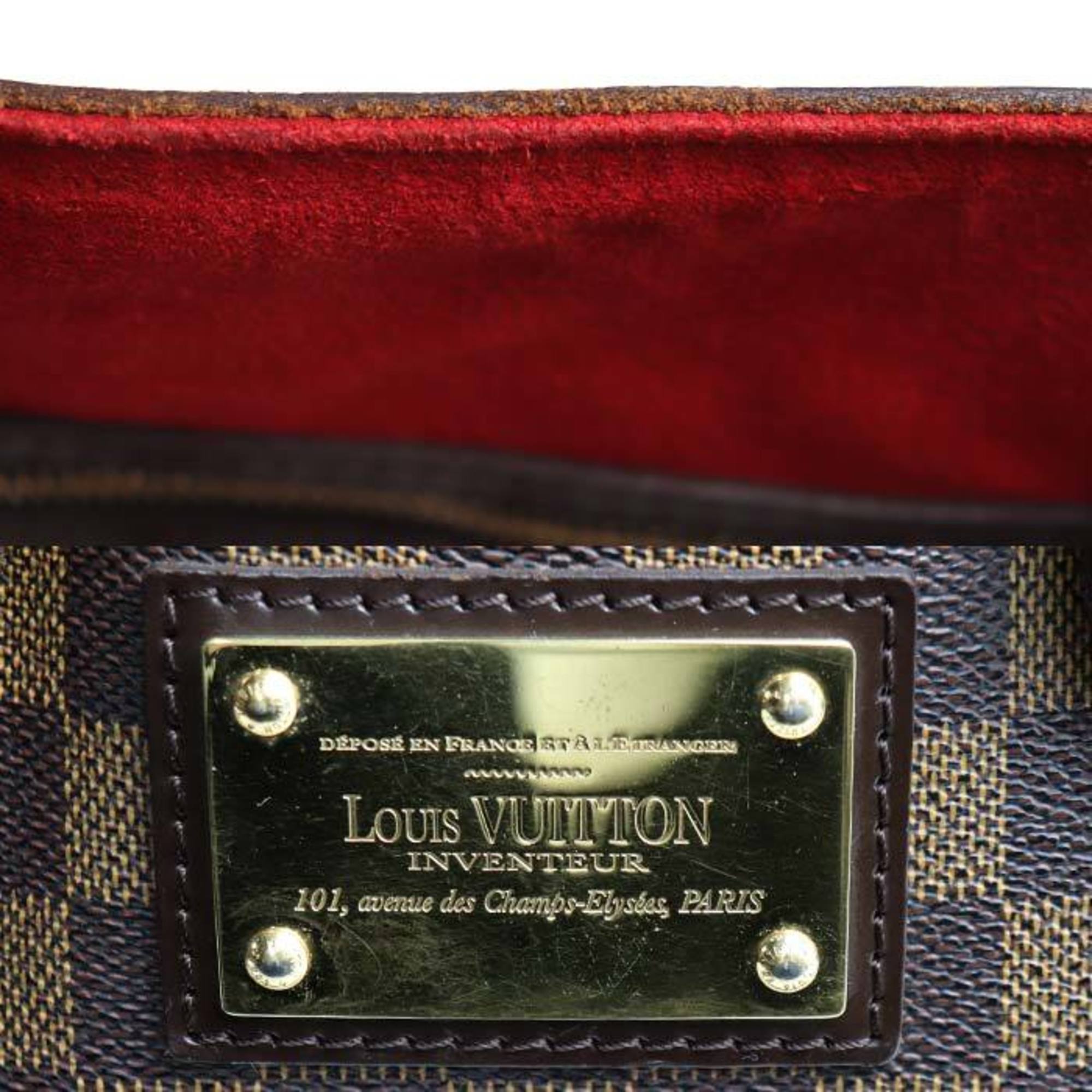 LOUIS VUITTON Louis Vuitton Hampstead PM Handbag Damier Brown N51205 CA0180 Women's