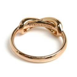 TIFFANY&Co. Tiffany K18PG Pink Gold Infinity Diamond Ring, Diamond, Size 8, 3.5g, Women's