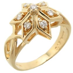 Lanvin Diamond Women's and Men's Ring, 18K Yellow Gold, Size 11