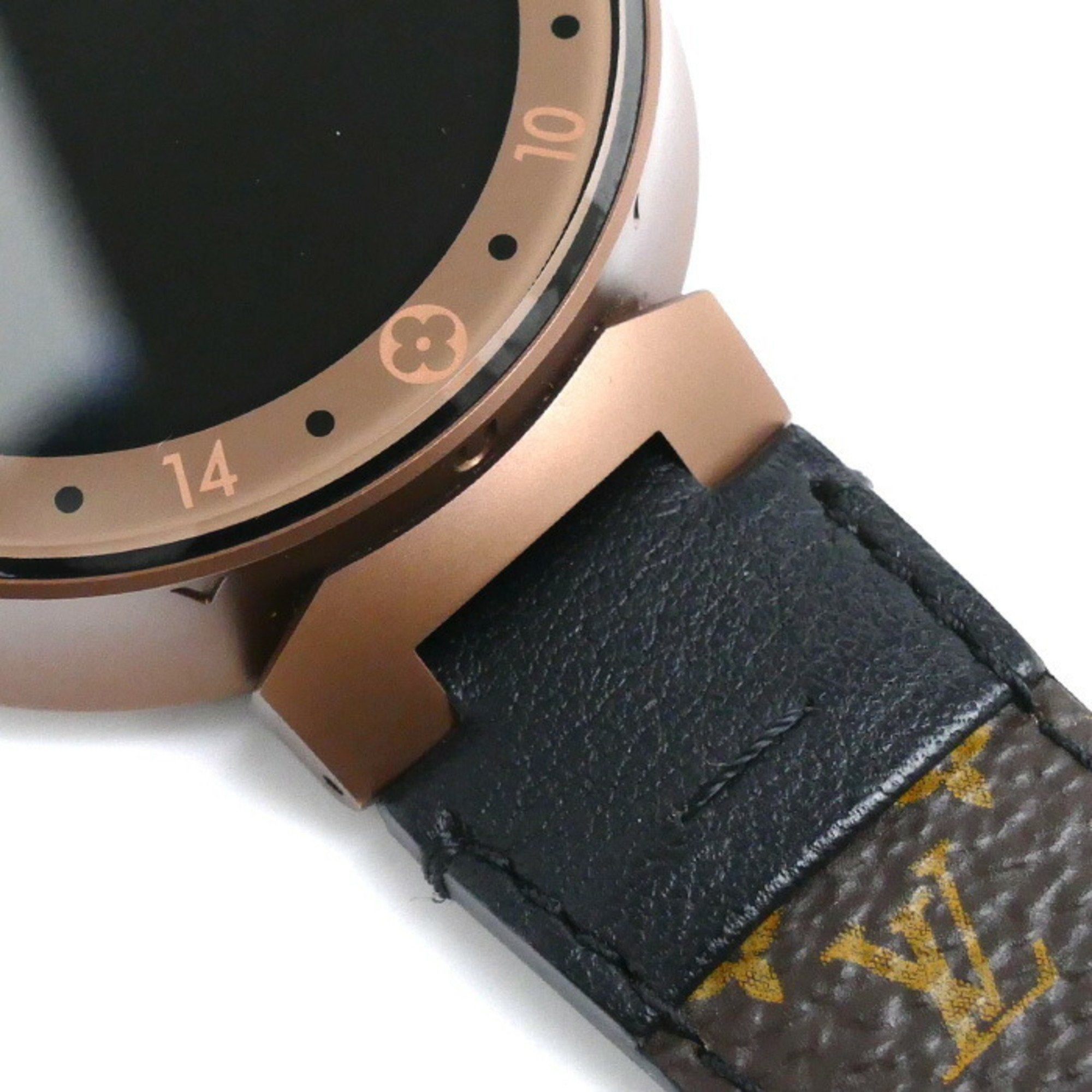LOUIS VUITTON Tambour Horizon V2 Watch Battery-powered Smartwatch Brown QA052 Men's