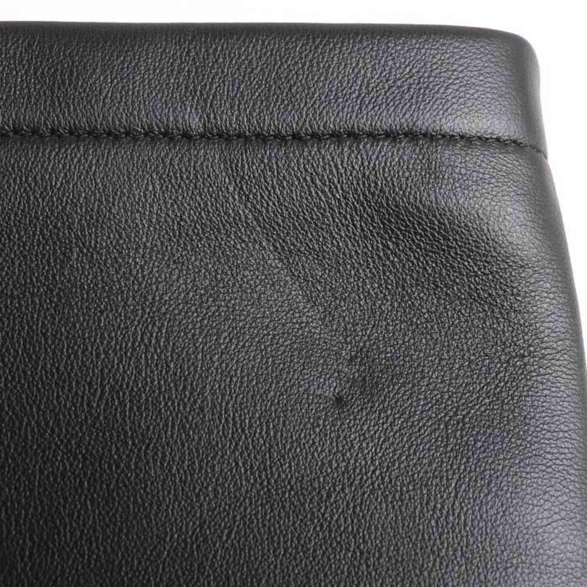 Christian Dior Striped Pouch Clutch Bag Black S5543CGSB 900U Men's