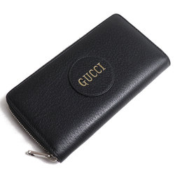GUCCI Gucci Zip Around Long Wallet Round Black 644102 DJ20N 1000 Unisex