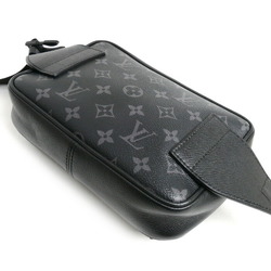 LOUIS VUITTON Louis Vuitton Taiga Rama Bum Bag Outdoor Body Black M30245 Men's