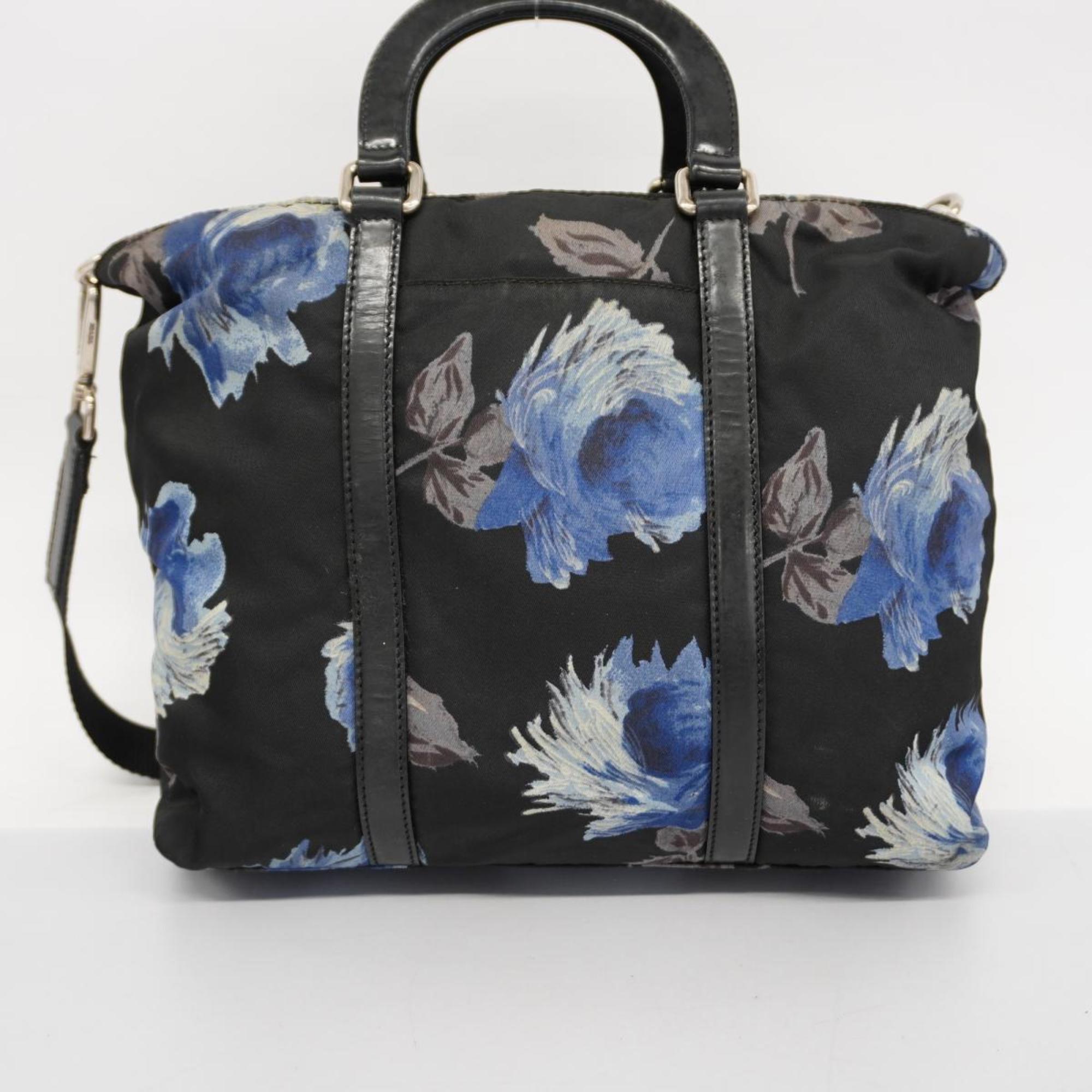 Prada handbag nylon black ladies