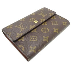 Louis Vuitton Porte Tresor Etui Papier Women's Tri-fold Wallet M61202 Monogram Brown