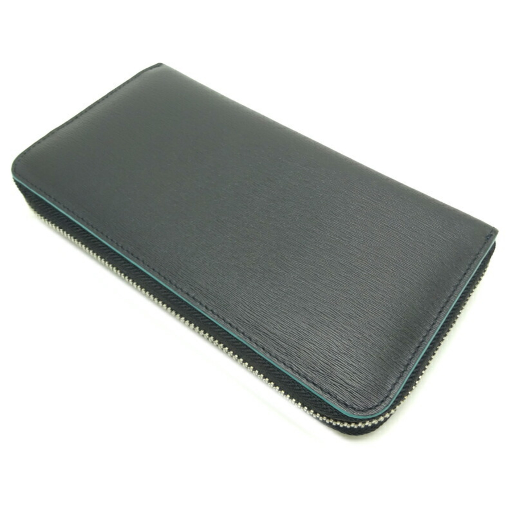 Paul Smith Round Long Wallet Women's and Men's Leather Black