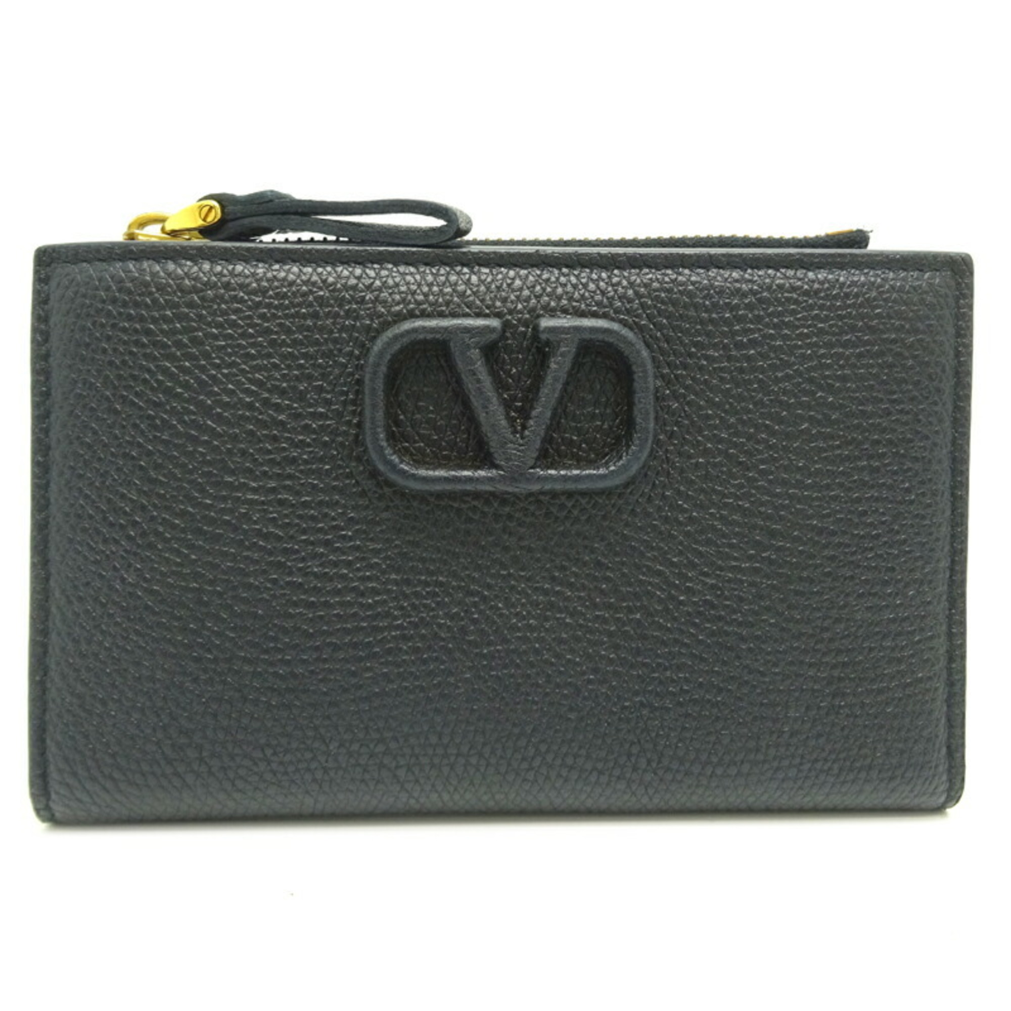 Valentino Garavani Men,Women Leather Wallet (bi-fold) Black