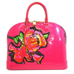 Louis Vuitton Alma MM Women's Handbag M93686() Vernis Rose Pop (Pink)