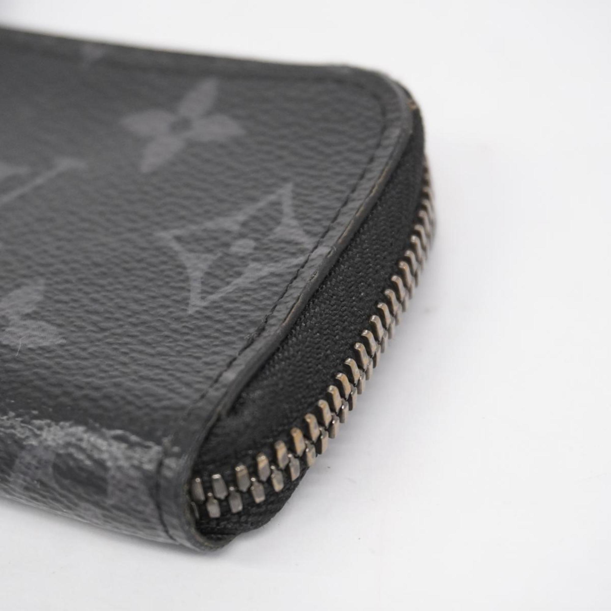 Louis Vuitton Wallet/Coin Case Monogram Eclipse Porte Monnaie Jour M63536 Black/Grey Men's