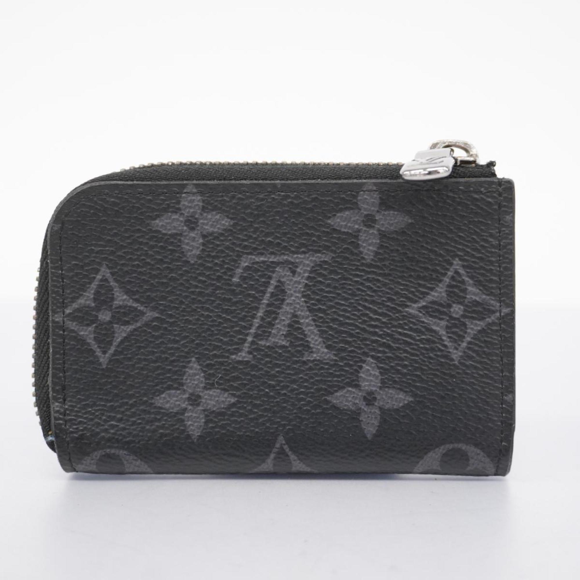 Louis Vuitton Wallet/Coin Case Monogram Eclipse Porte Monnaie Jour M63536 Black/Grey Men's