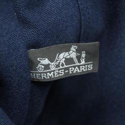 Hermes Tote Bag Foule MM Canvas Navy Men's Women's