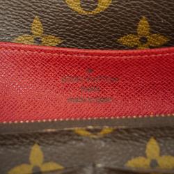 Louis Vuitton Long Wallet Monogram Portefeuille Emily M60136 Brown Rouge Ladies