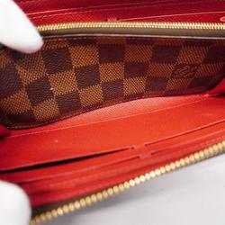 Louis Vuitton Long Wallet Damier LV Stories Portefeuille Clemence N60147 Ebene Patches Collection Ladies