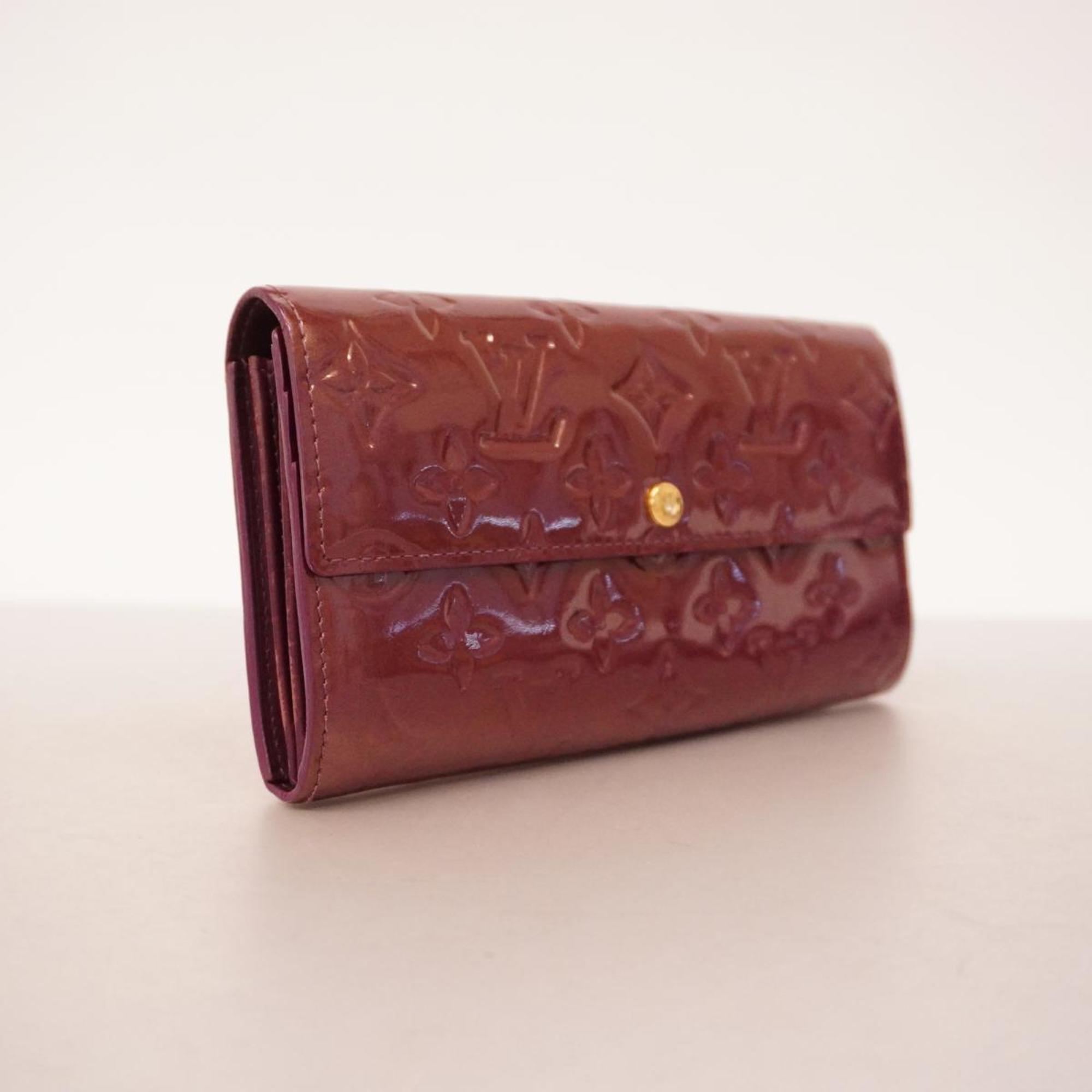 Louis Vuitton Long Wallet Vernis Portefeuille Sarah M93577 Violette Ladies