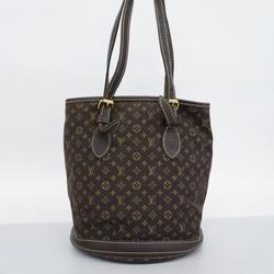 Louis Vuitton Shoulder Bag Monogram Lan Bucket PM M95226 Ebene Ladies