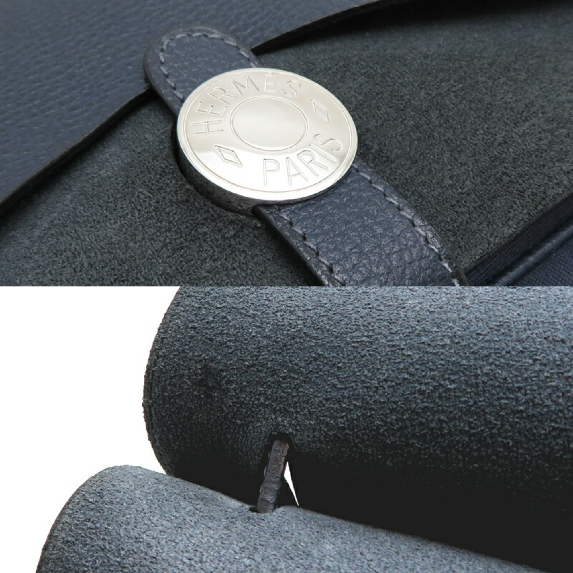 Hermes Colorado GM □I stamp (made in 2005) Men's shoulder bag Leather