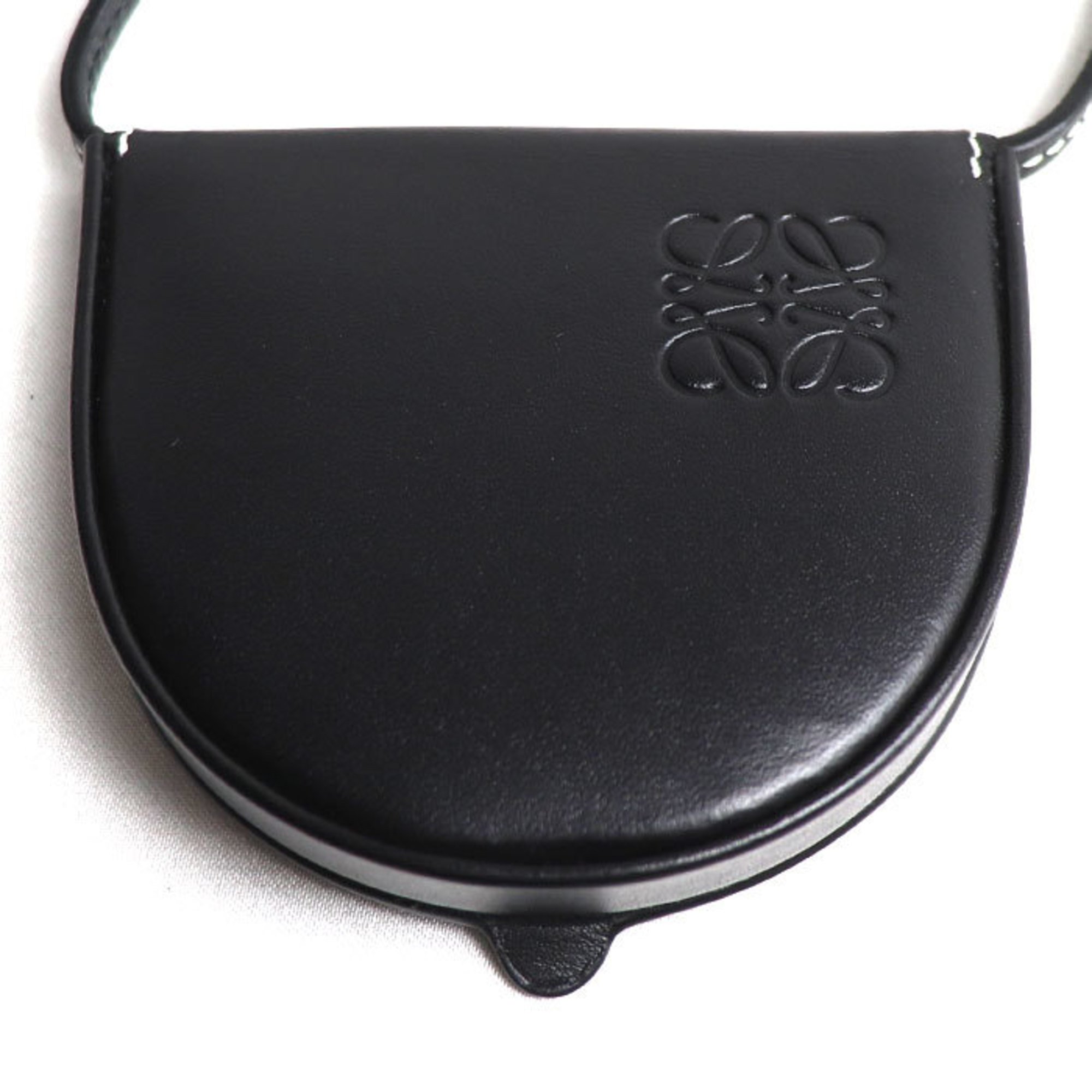 LOEWE Heel Pouch Shoulder Bag Black 109.54.T15