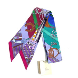HERMES Twilly Horse Toughness and Charm Scarf Muffler Multicolor 062849S Women's
