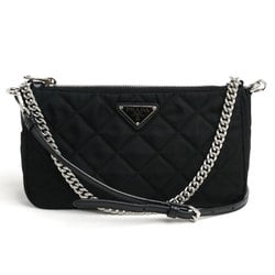 PRADA Prada Quilted Handbag Chain 2-Way Shoulder Bag Black 1BH026 2AS3 F0002 Outlet Women's