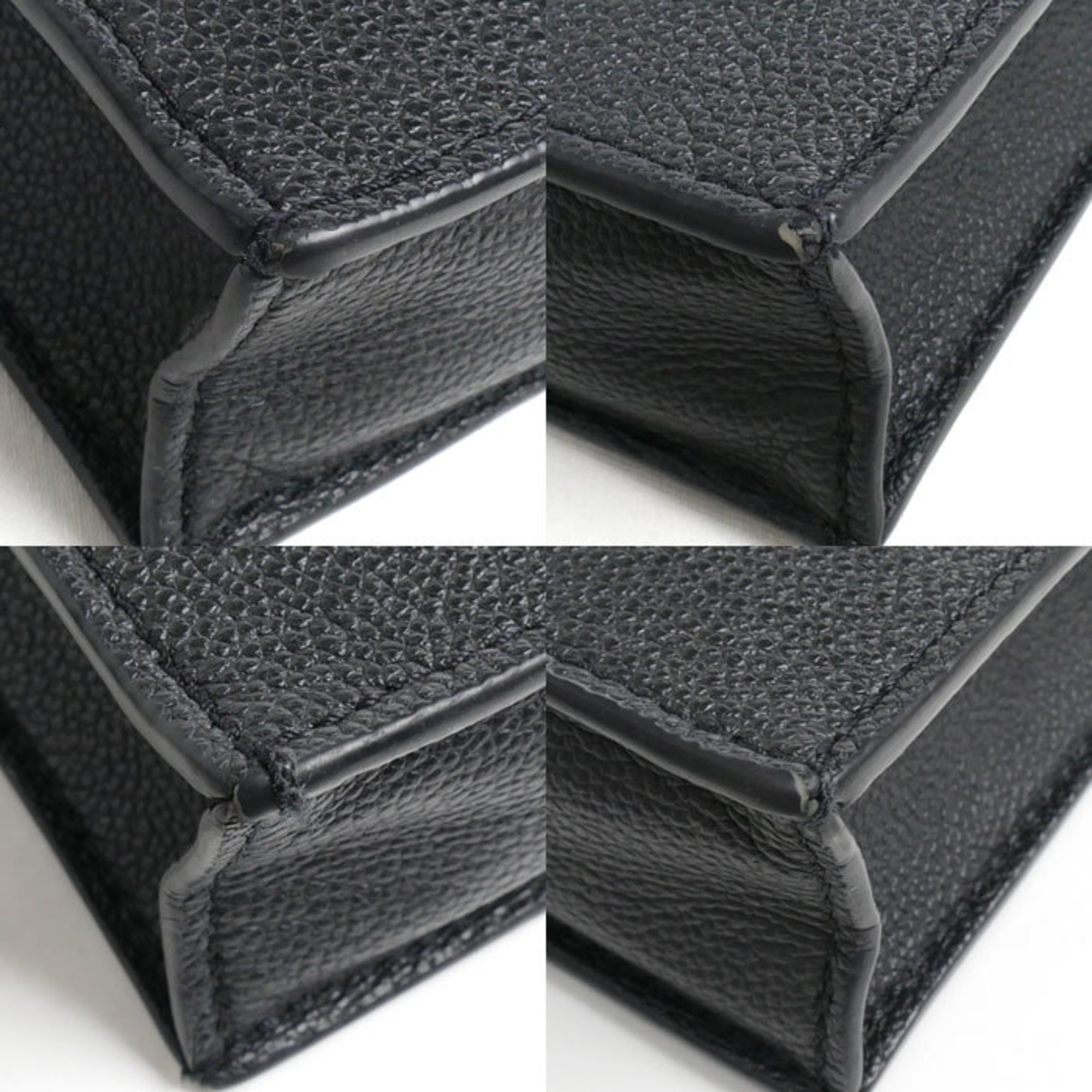 LOUIS VUITTON Louis Vuitton Petite Sac Plat 2-Way Shoulder Bag Monogram Empreinte Black Beige M57937 Women's