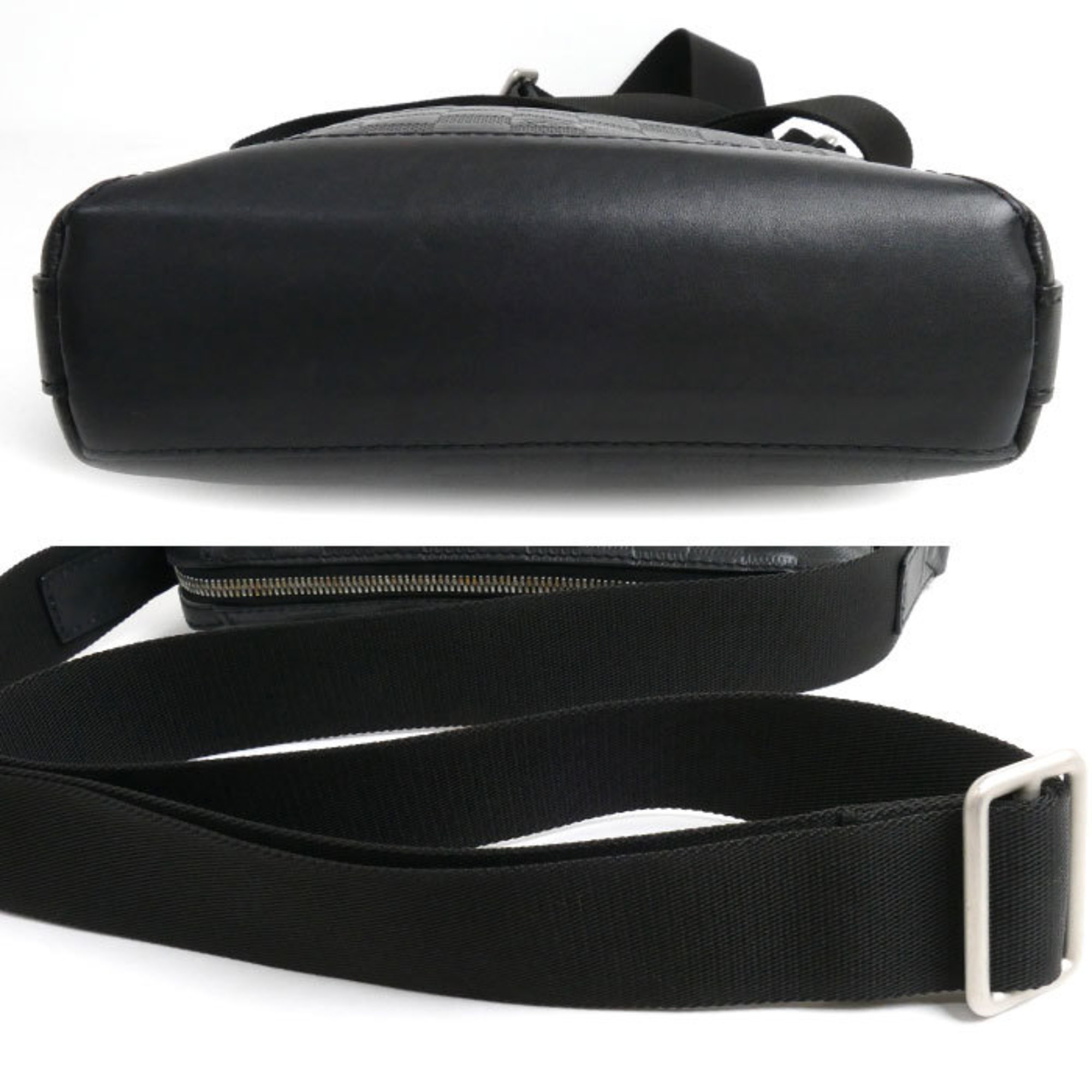 LOUIS VUITTON Louis Vuitton Discovery BB Shoulder Bag Damier Infini Black N42418 Men's