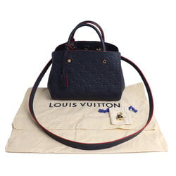 LOUIS VUITTON Louis Vuitton Montaigne BB 2-Way Shoulder Bag Empreinte Navy M42747 Women's