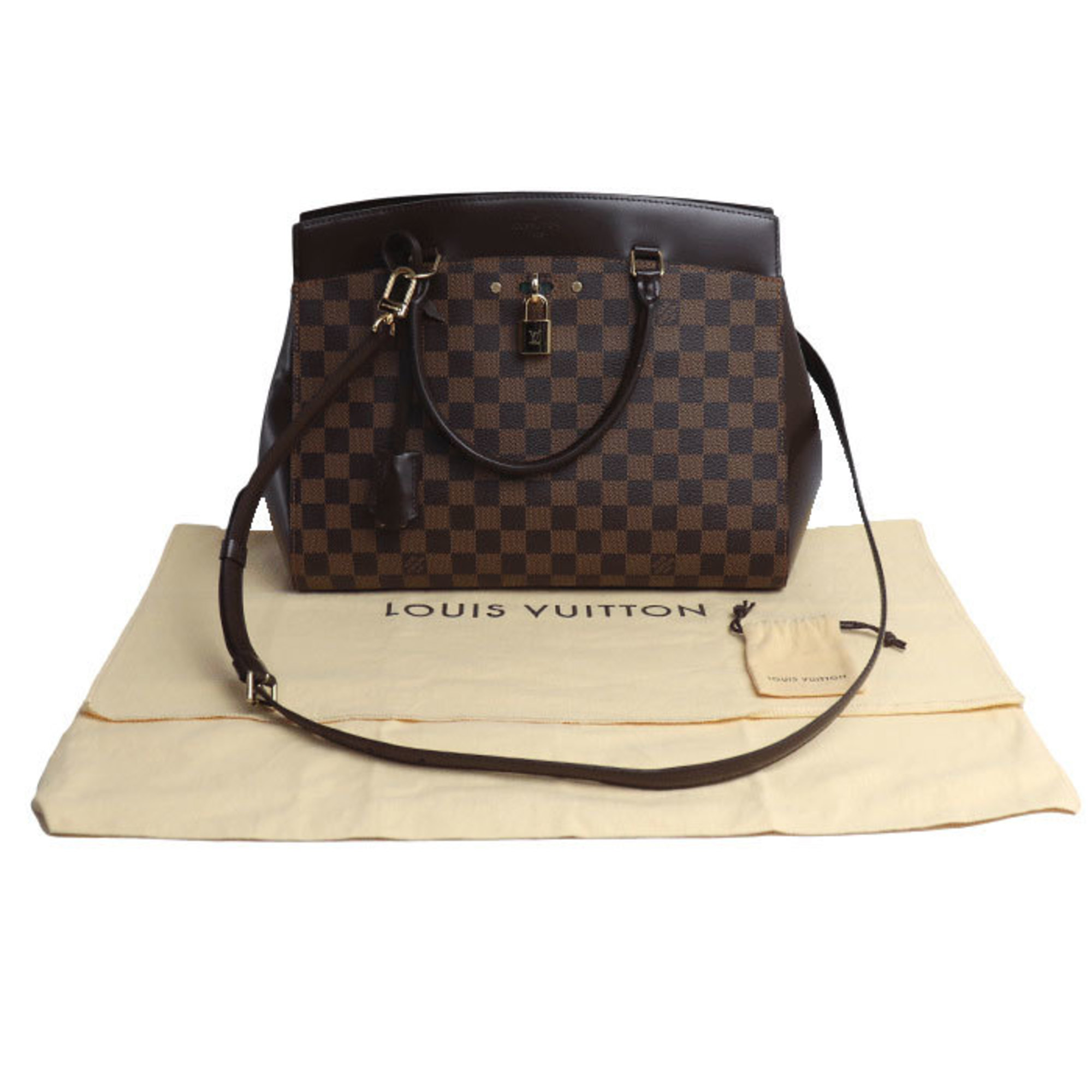 LOUIS VUITTON Louis Vuitton Rivoli MM 2Way Shoulder Bag Damier Brown N41150 CA1175 Women's