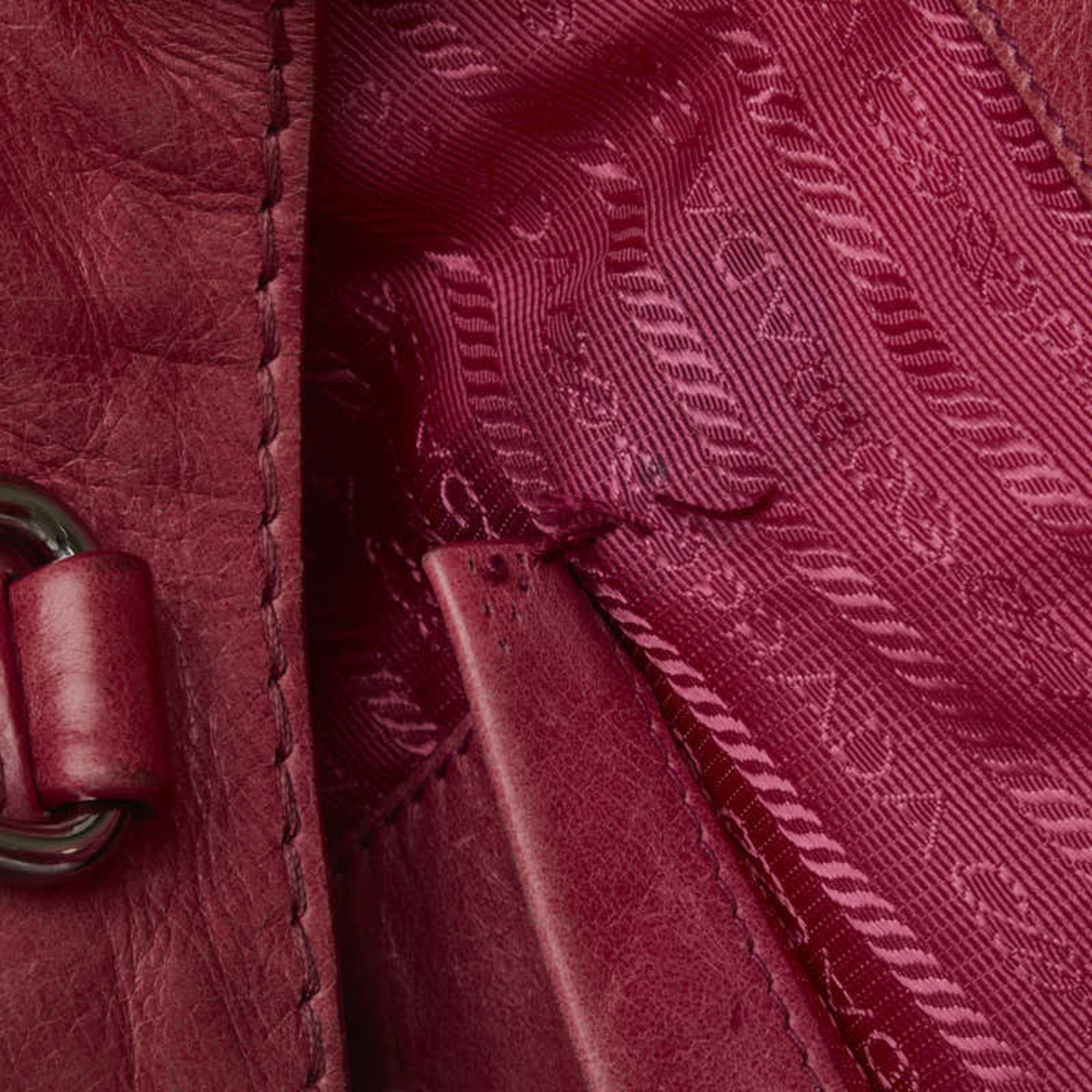 PRADA Handbag Pink Leather Women's