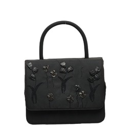 Prada Embroidered Handbag Black Nylon Women's PRADA