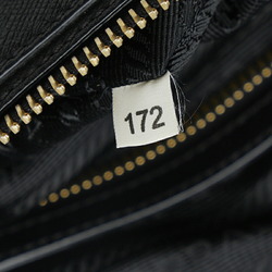 Prada handbag black leather nylon women's PRADA