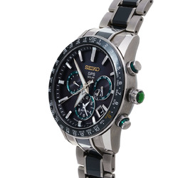 SEIKO Astron GPS Solar 300 Limited Edition SBXC025 Men's Titanium/SS Watch Black Dial