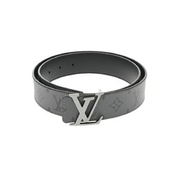 LOUIS VUITTON Louis Vuitton Santur LV Initial 85 Grey M0285V Men's Monogram Eclipse Reverse Belt