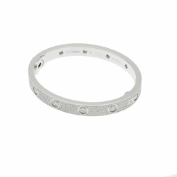 CARTIER Cartier Love Bracelet Full Diamond #16 - Women's K18 White Gold