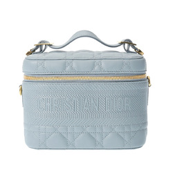 CHRISTIAN DIOR Small Vanity Light Blue Women's Leather Handbag