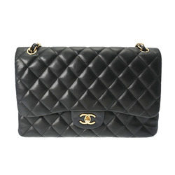 CHANEL Chanel Matelasse Chain Shoulder 30cm W Flap Black A58600 Women's Lambskin Bag