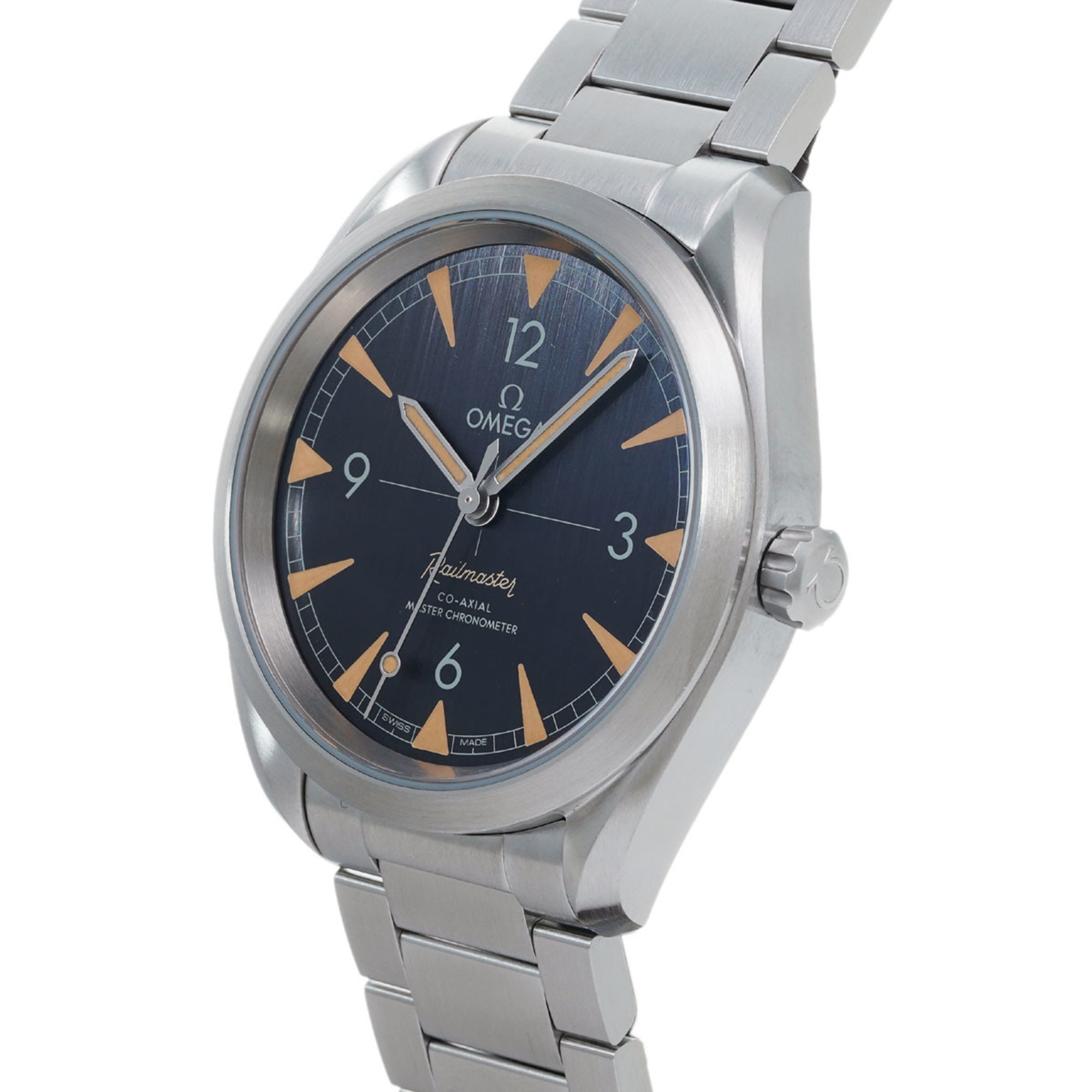 OMEGA Seamaster 220.10.40.20.01.001 Men's Stainless Steel Watch Automatic Black Dial
