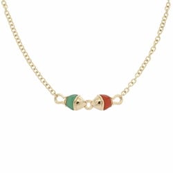BVLGARI Naturalia Necklace with Colored Stones - Women's 18K Yellow Gold