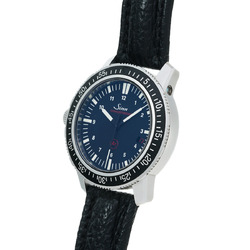 SINN EZM3 Men's Titanium/Leather Watch Automatic Black Dial