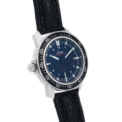 SINN EZM3 Men's Titanium/Leather Watch Automatic Black Dial