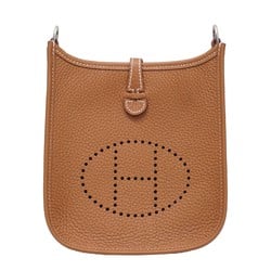 HERMES Evelyn TPM Shoulder Bag Gold (Silver Hardware) Taurillon B Stamp B121 Women's Men's Bags