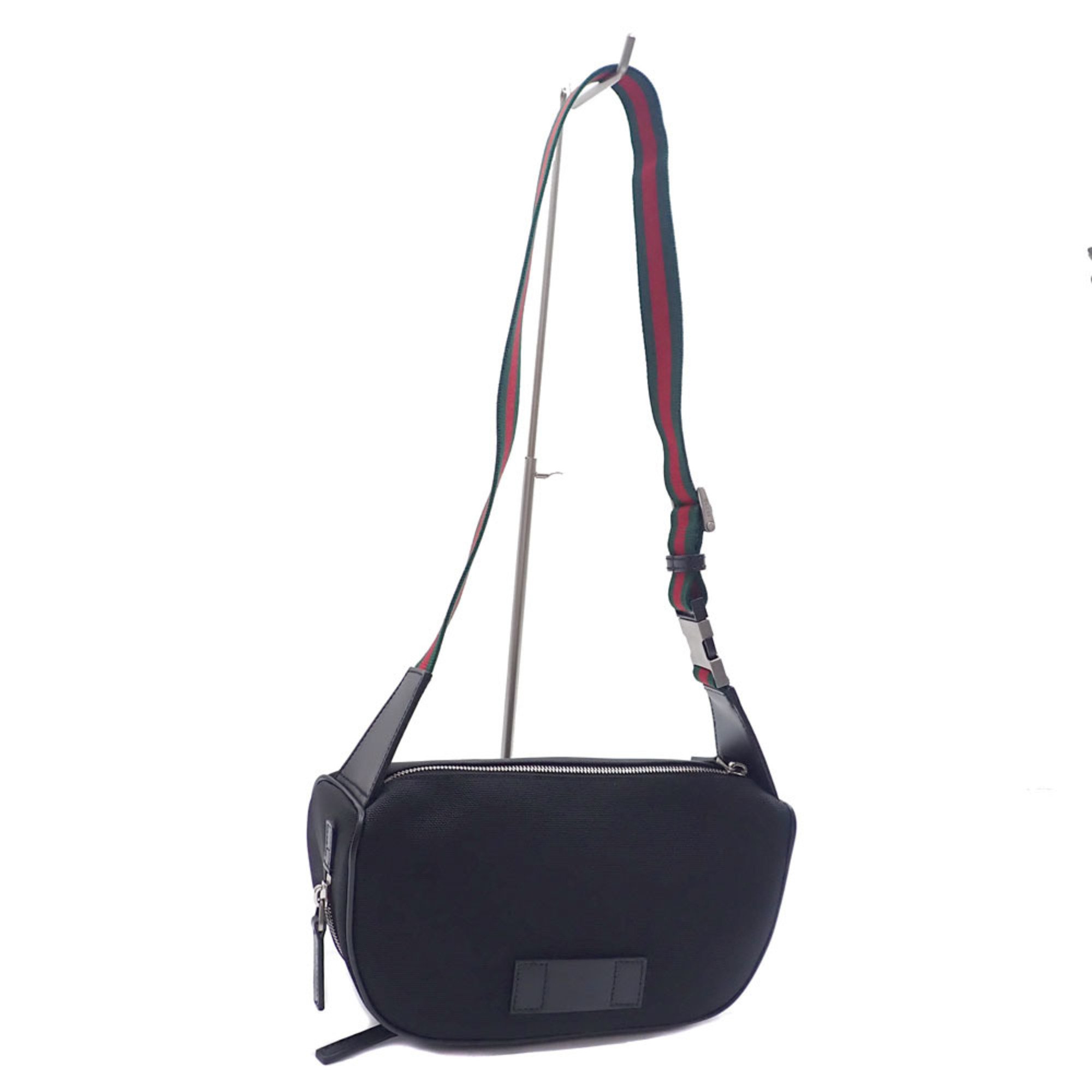 Gucci Body Bag Sherry Line Black Canvas 630920 Shoulder for Women and Men