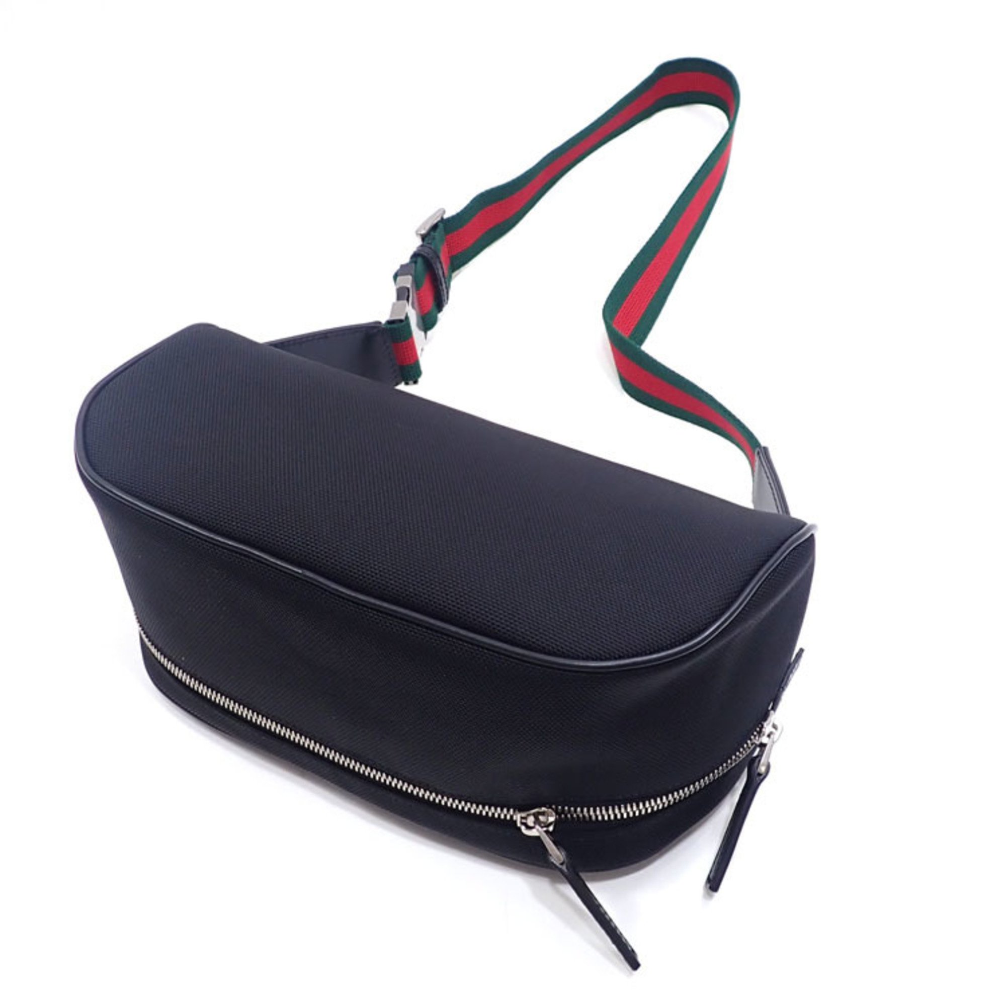 Gucci Body Bag Sherry Line Black Canvas 630920 Shoulder for Women and Men