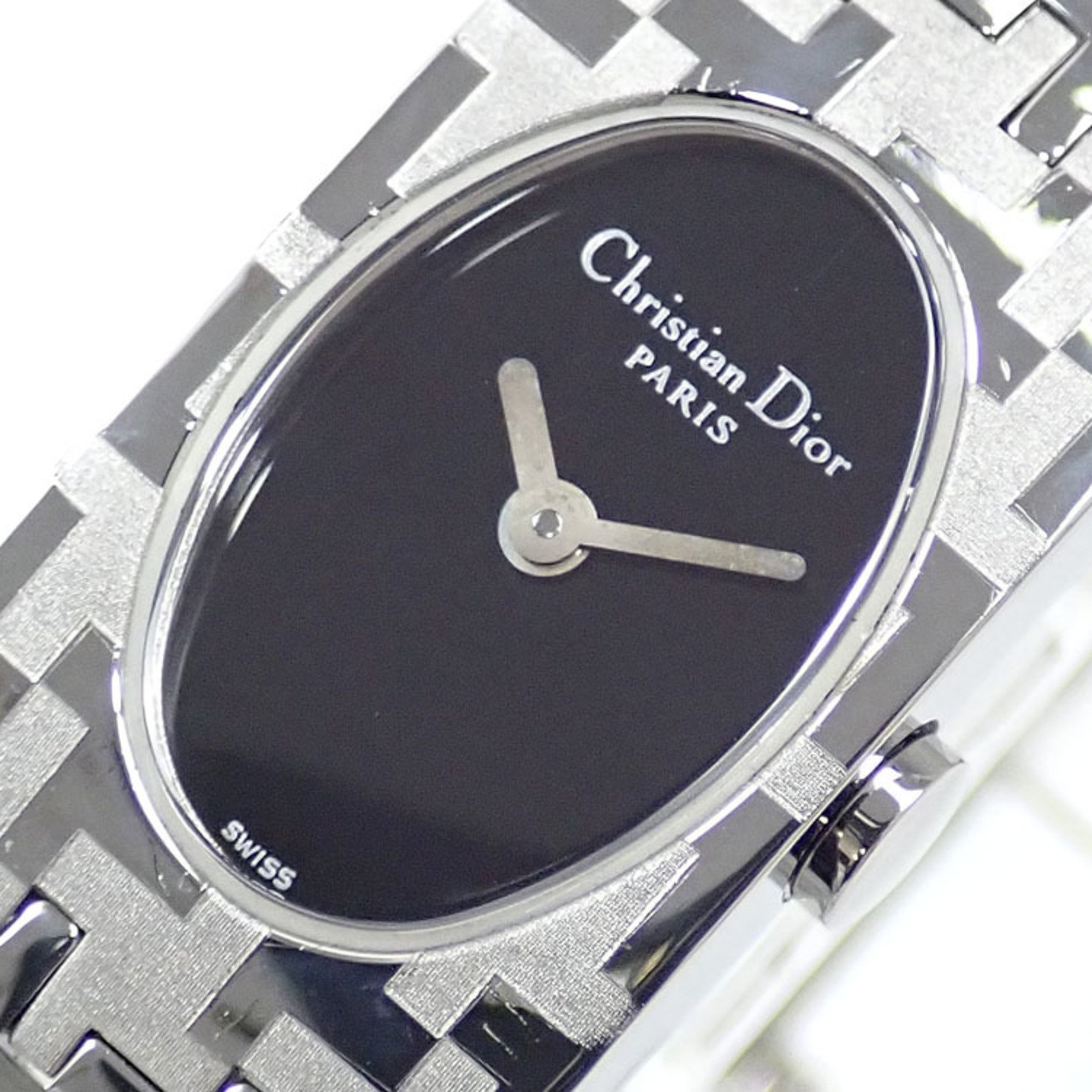 Christian Dior Watch Miss Women's Quartz SS D70-100 Battery Operated Black Dial