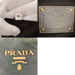 Prada Shoulder Bag, Green Nylon, Women's, PRADA