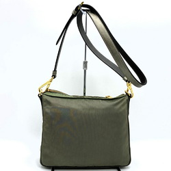 Prada Shoulder Bag, Green Nylon, Women's, PRADA