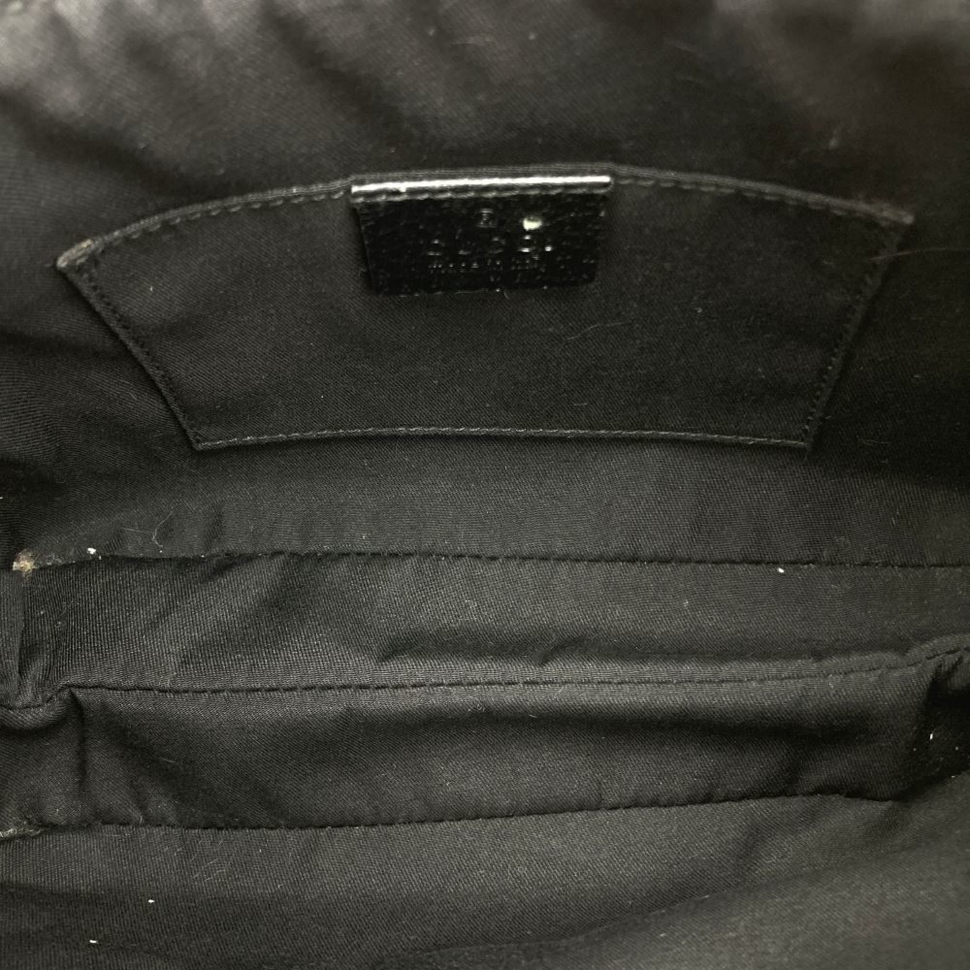 Gucci Shoulder Bag Black GG Canvas Women's 145812 GUCCI