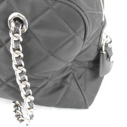 PRADA Prada Chain Shoulder Bag Nylon Black Women's