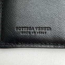 Bottega Veneta Bi-fold Wallet Compact Ivory White Leather Women's BOTTEGAVENETA