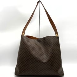 CELINE MC97/2 Shoulder Bag Tote Macadam Brown Leather Women's Fashion